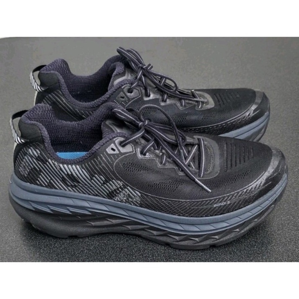 Hoka One One Bondi 5 Black 1014757 Men 11 Training Running Active Comfort Walk